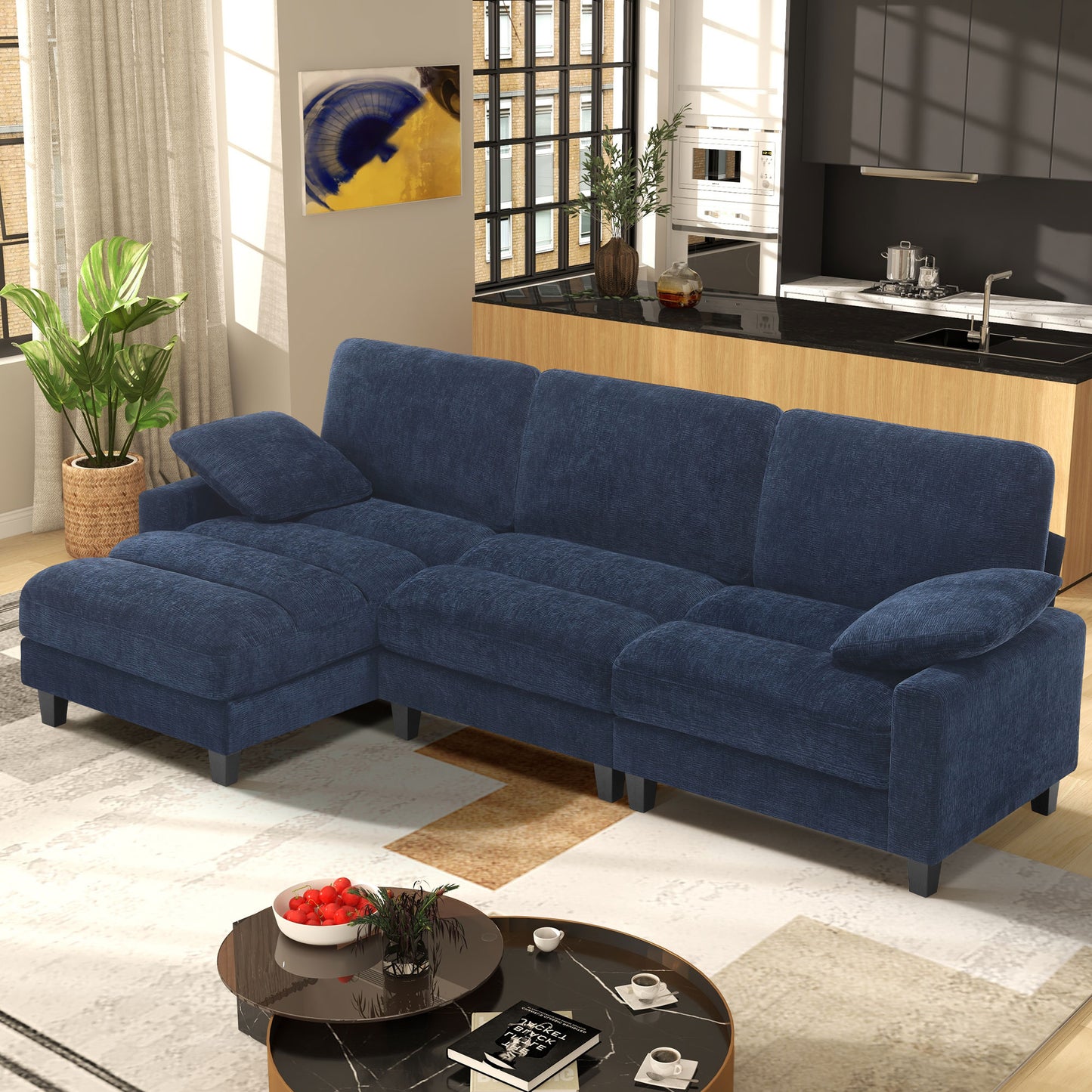 Convertible Sectional Couches for Living Room