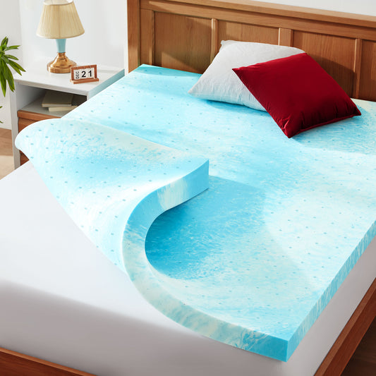 2&3 Inch Gel Memory Foam Mattress Topper