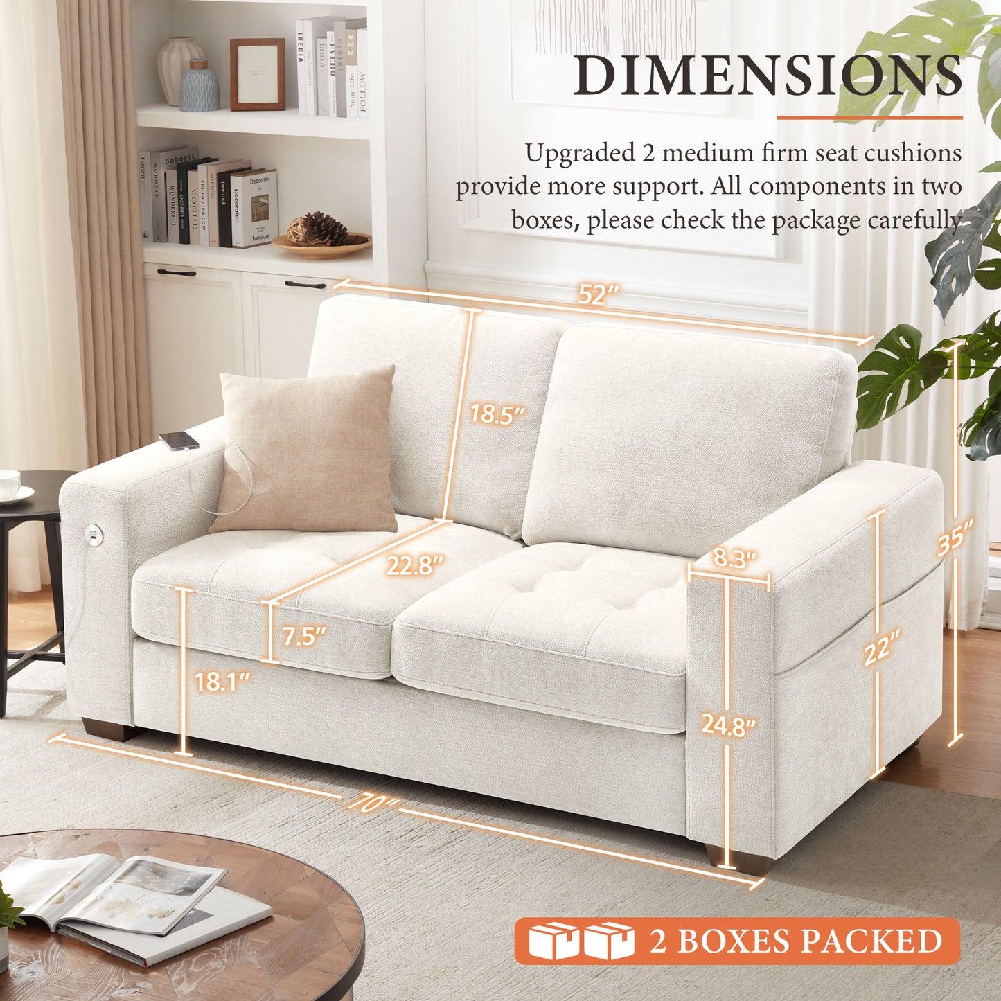 Comfy Sofa Couch for Living Room