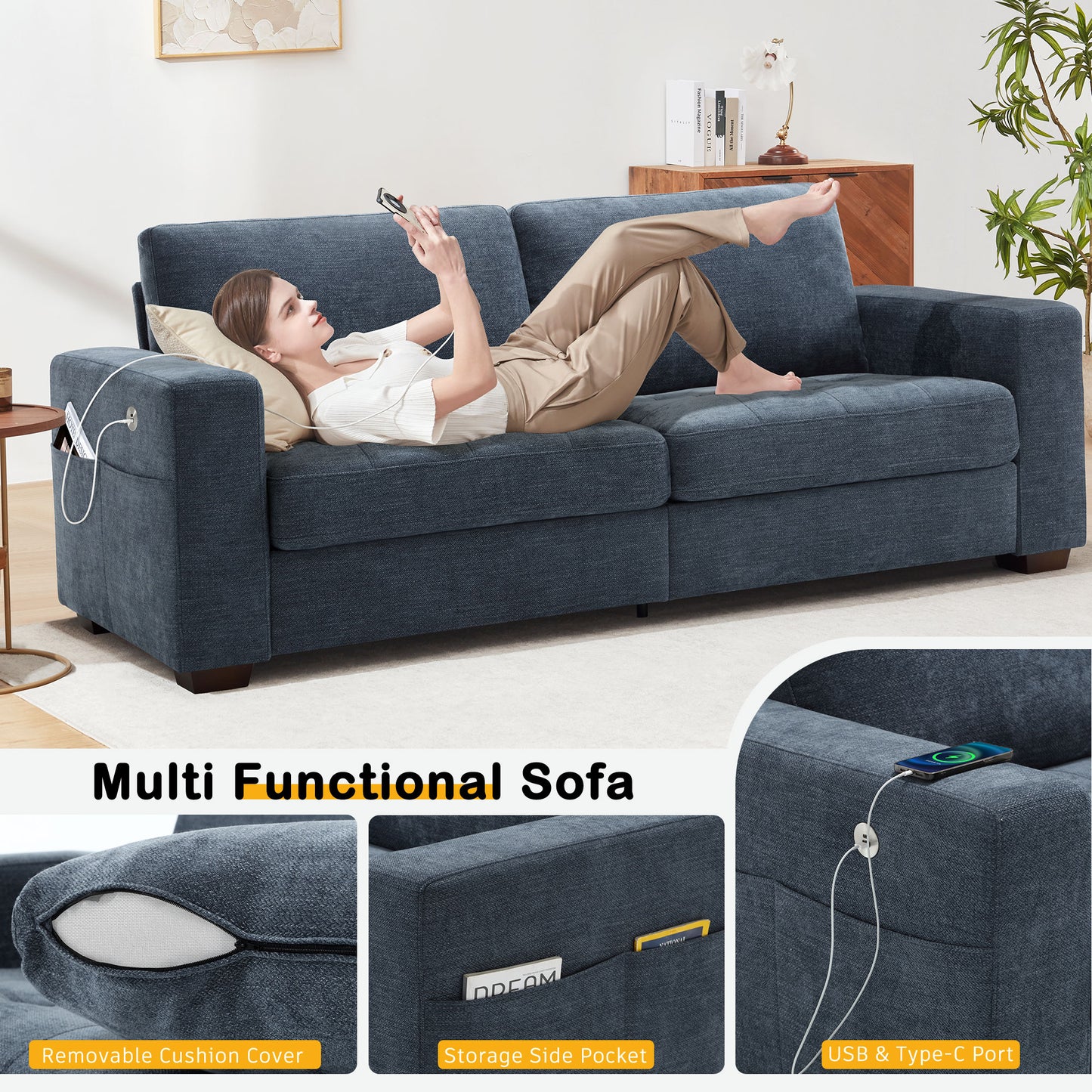 Comfy Sofa Couch for Living Room
