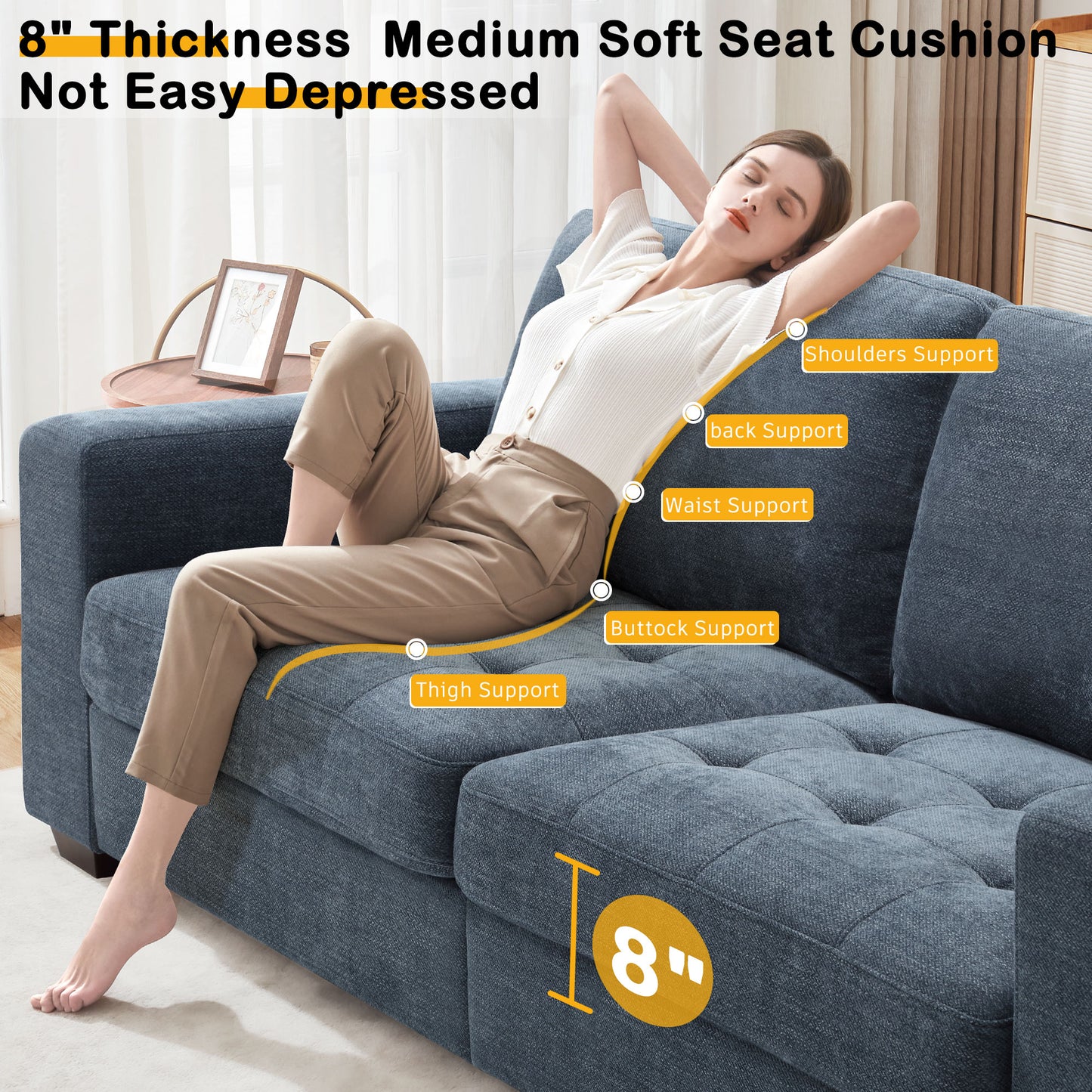 Comfy Sofa Couch for Living Room